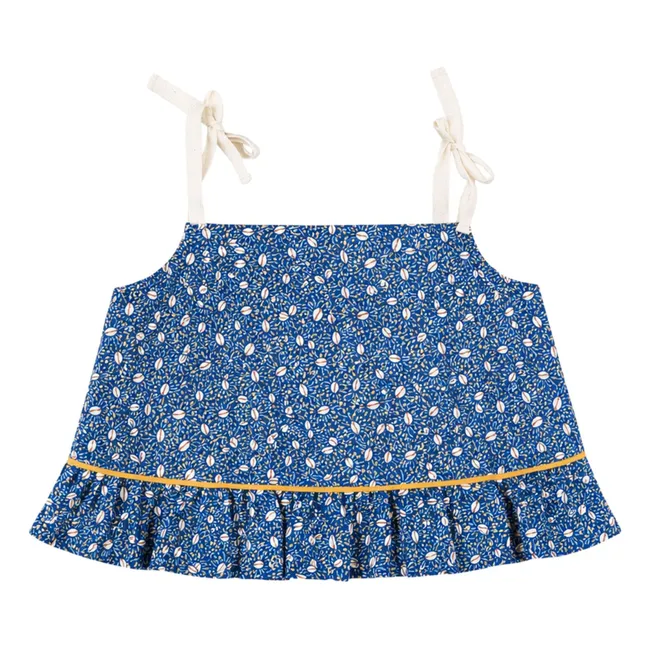 Rosalia Nature Organic Cotton Crop Top | Royal blue
