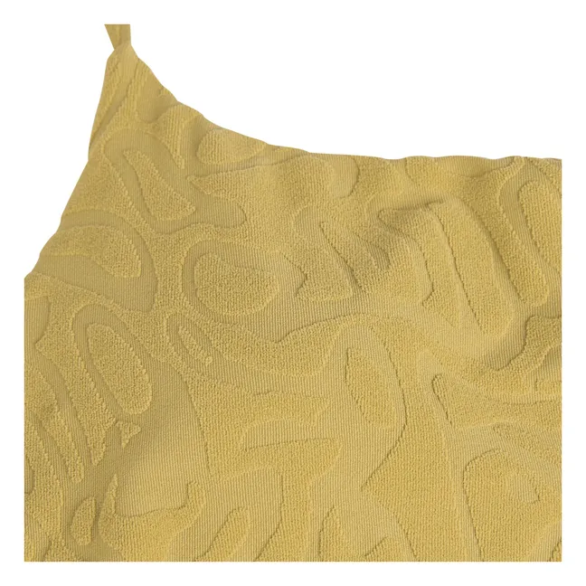 Tropi Brisa - Costume da bagno testurizzato | Verde giallo