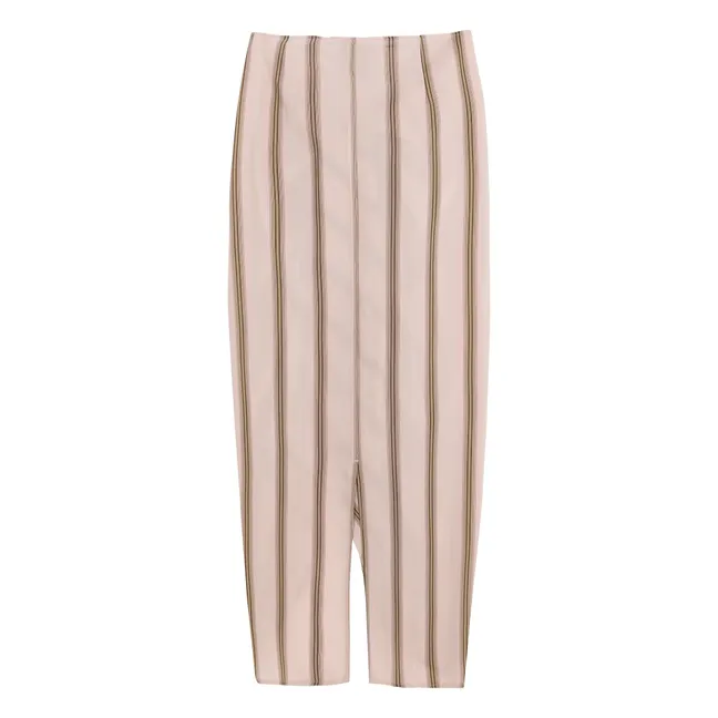 Paréo Gelato Cyan Sarong Rayé | Rose pâle