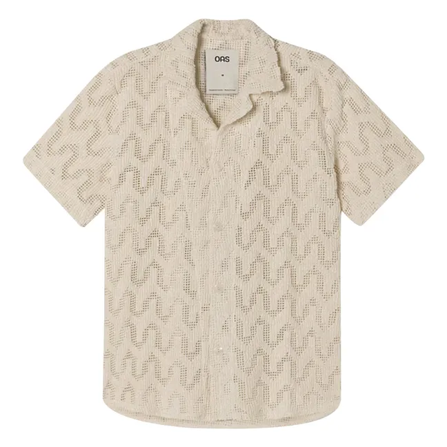 Blusa de ganchillo Atlas | Crudo