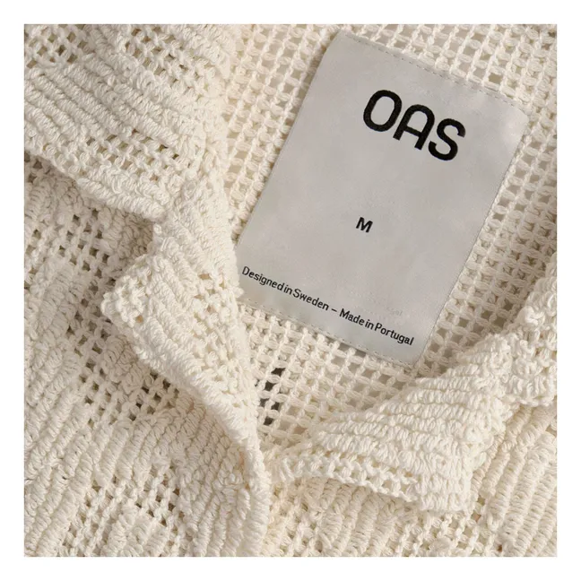 Blusa de ganchillo Atlas | Crudo