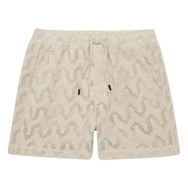 Pantalón corto de ganchillo Atlas | Crudo