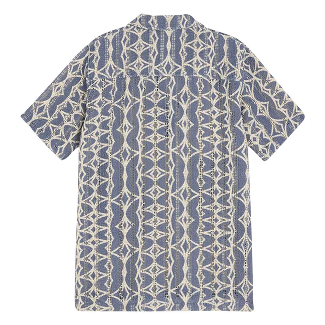 Robe Col Polo Arko Nuri Crochet | Bleu