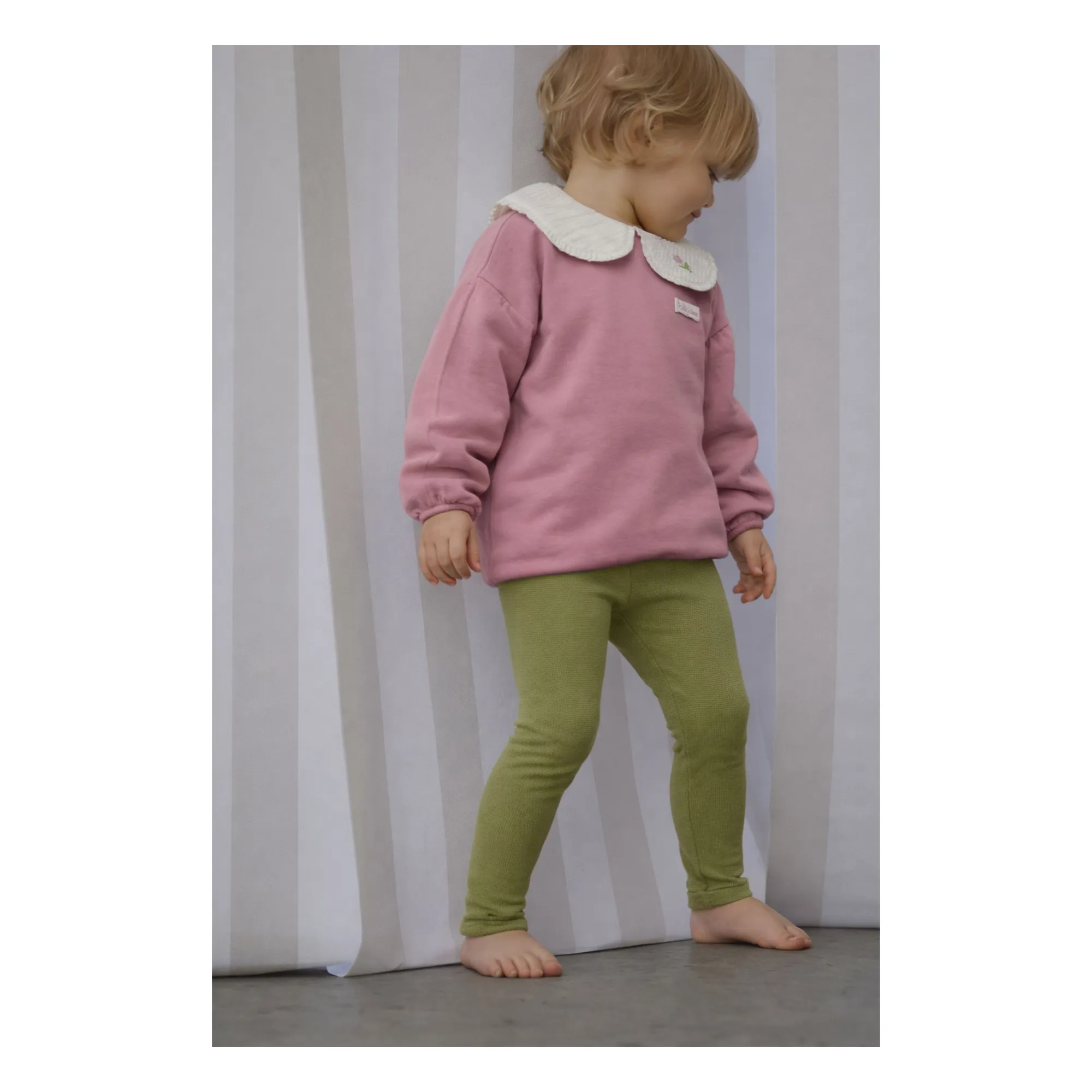 Salomé organic cotton sweatshirt | Dusty Pink- Product image n°3