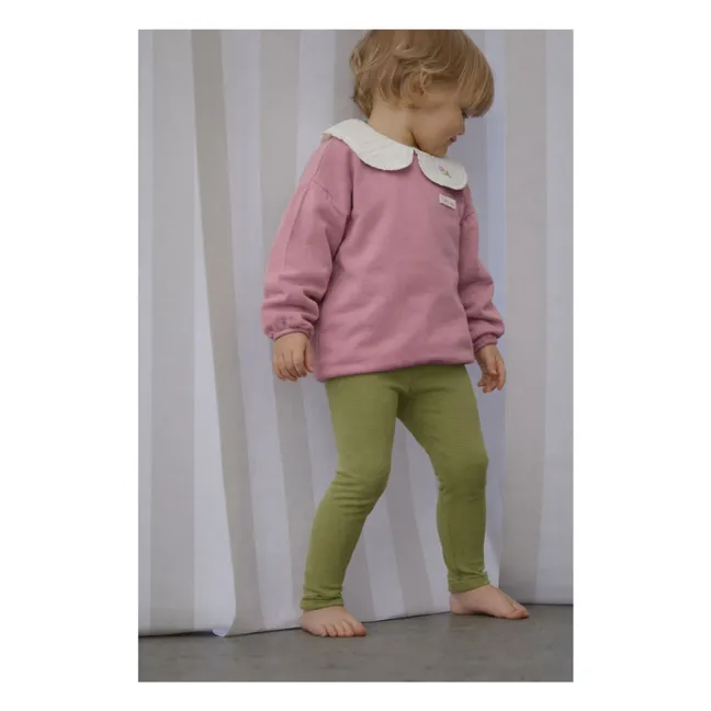 Sudadera Salomé de algodón orgánico | Rosa Viejo