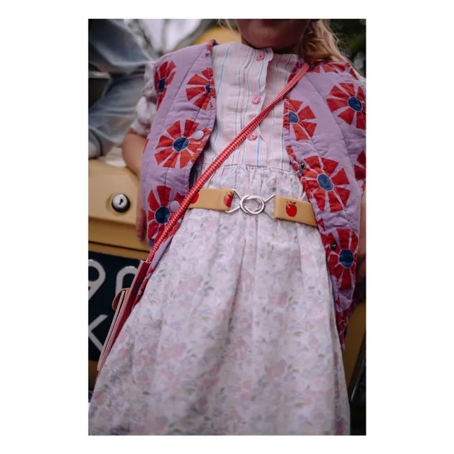 Ceinture Elastique Pommes | Rose pêche