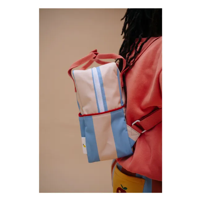 Small Striped Backpack | Blue