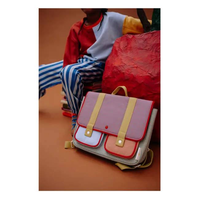 Cartable Pomme Carreaux | Purple