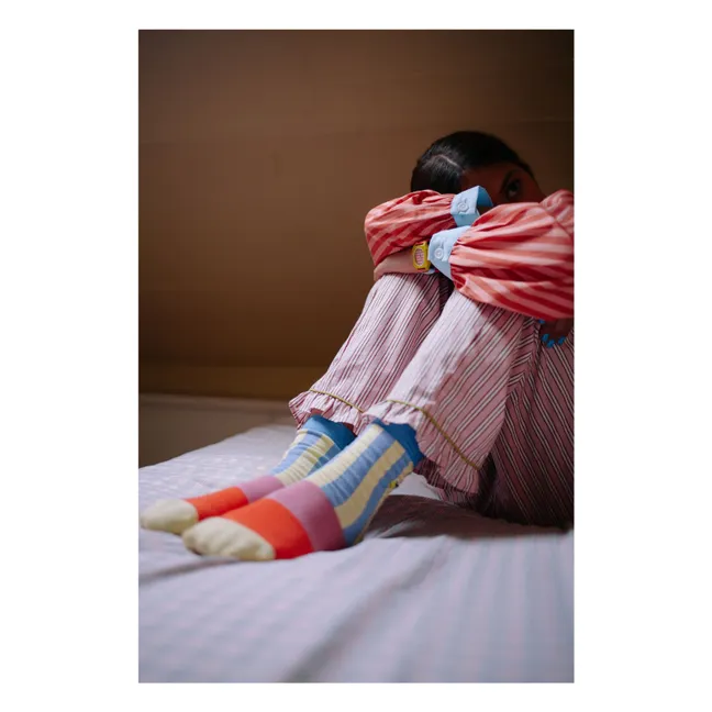 Chaussettes Rayées | Bleu