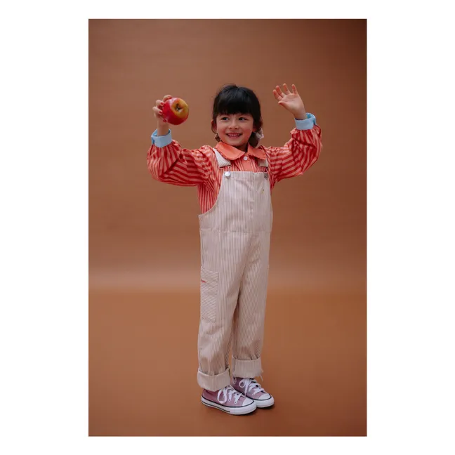 Peto a rayas limón | Blanco