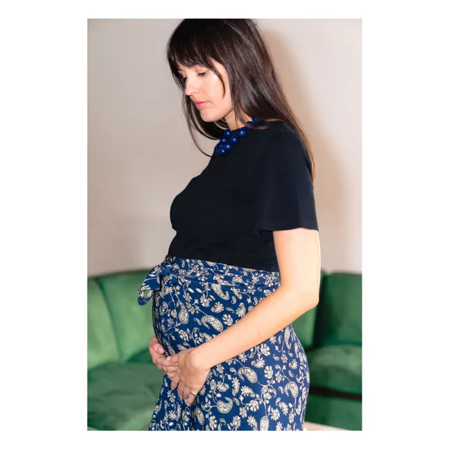 Carlota Bandana Falda de Embarazo | Azul
