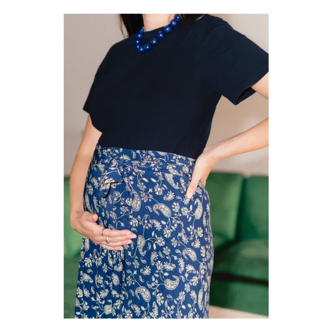 Carlota Bandana Falda de Embarazo | Azul