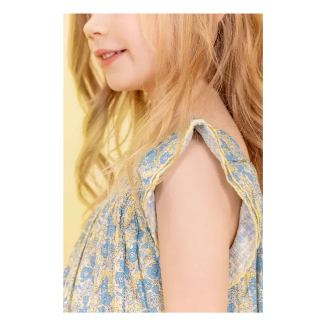 Robe Nena Fleurie Capsule 25 ans | Bleu