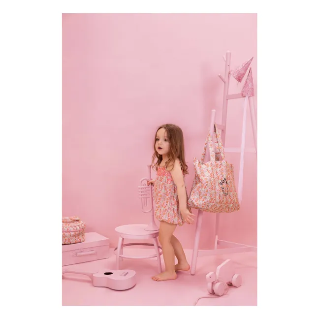 Barboteuse Calina Fleurie | Rose