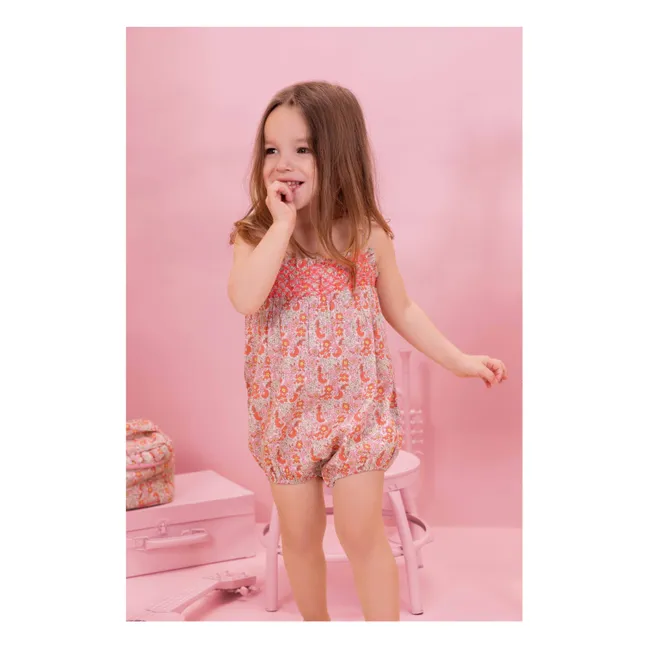 Barboteuse Calina Fleurie | Rose