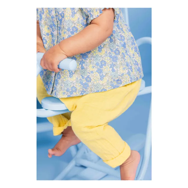 Pantalon Laos Gaze de Coton | Jaune