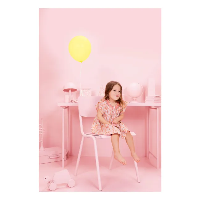Robe Smockée Noisette Fleurie Capsule 25 ans | Rose