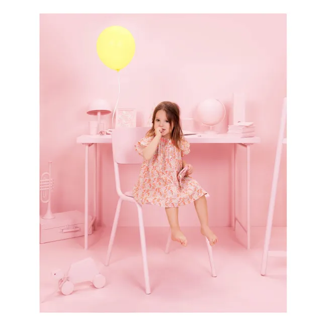 Robe Smockée Noisette Fleurie Capsule 25 ans | Rose