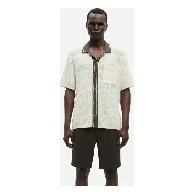 Camisa de manga corta Sapercy Mesh | Blanco