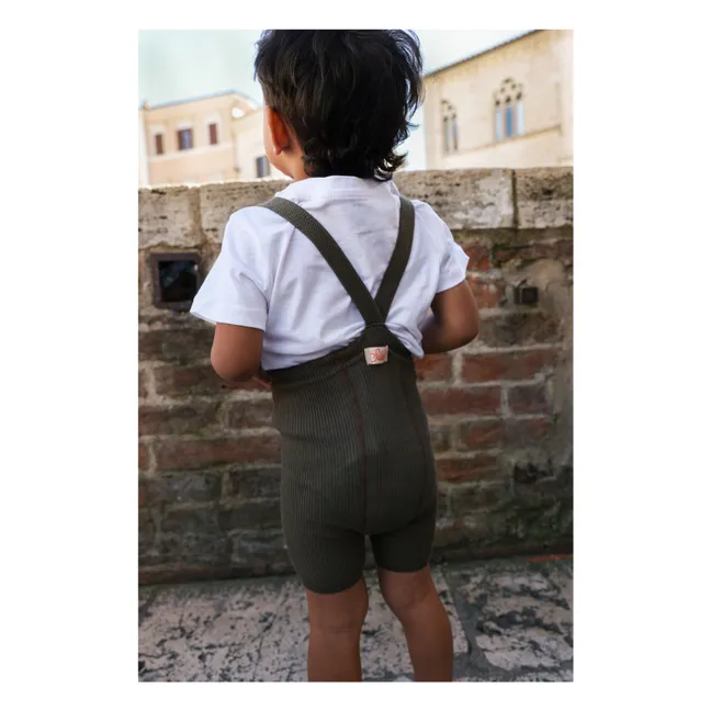 Organic Cotton Shorty Tights | Brown