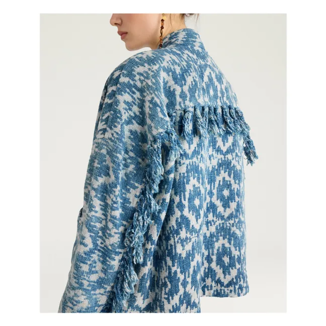 Ara Cotton Jacket | Blue