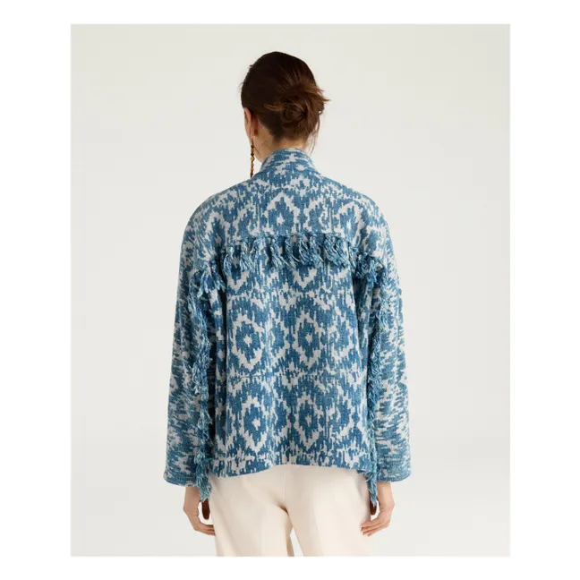 Ara Cotton Jacket | Blue
