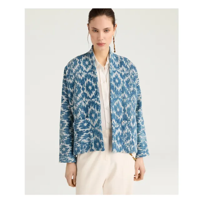 Ara Cotton Jacket | Blue
