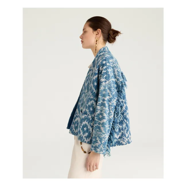 Ara Cotton Jacket | Blue