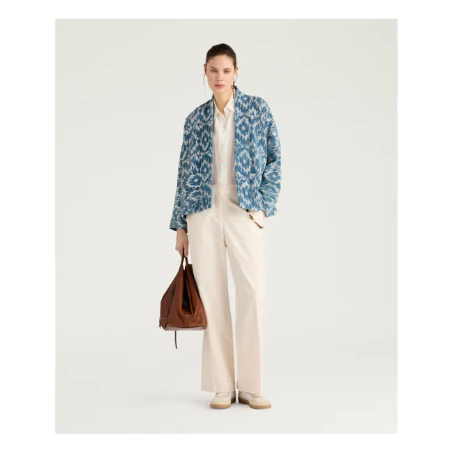Ara Cotton Jacket | Blue