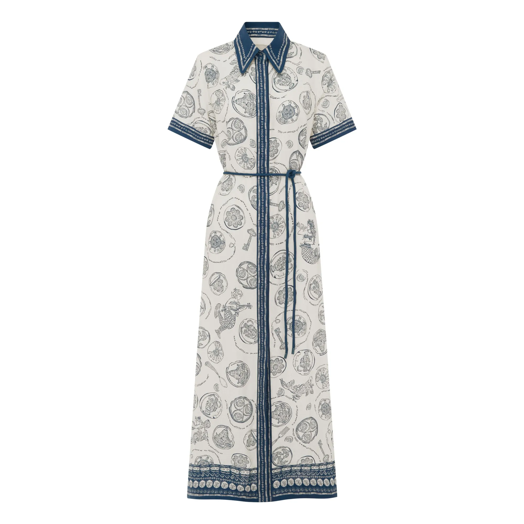 Alémais Ivory Lucky Lin Dress Shirt