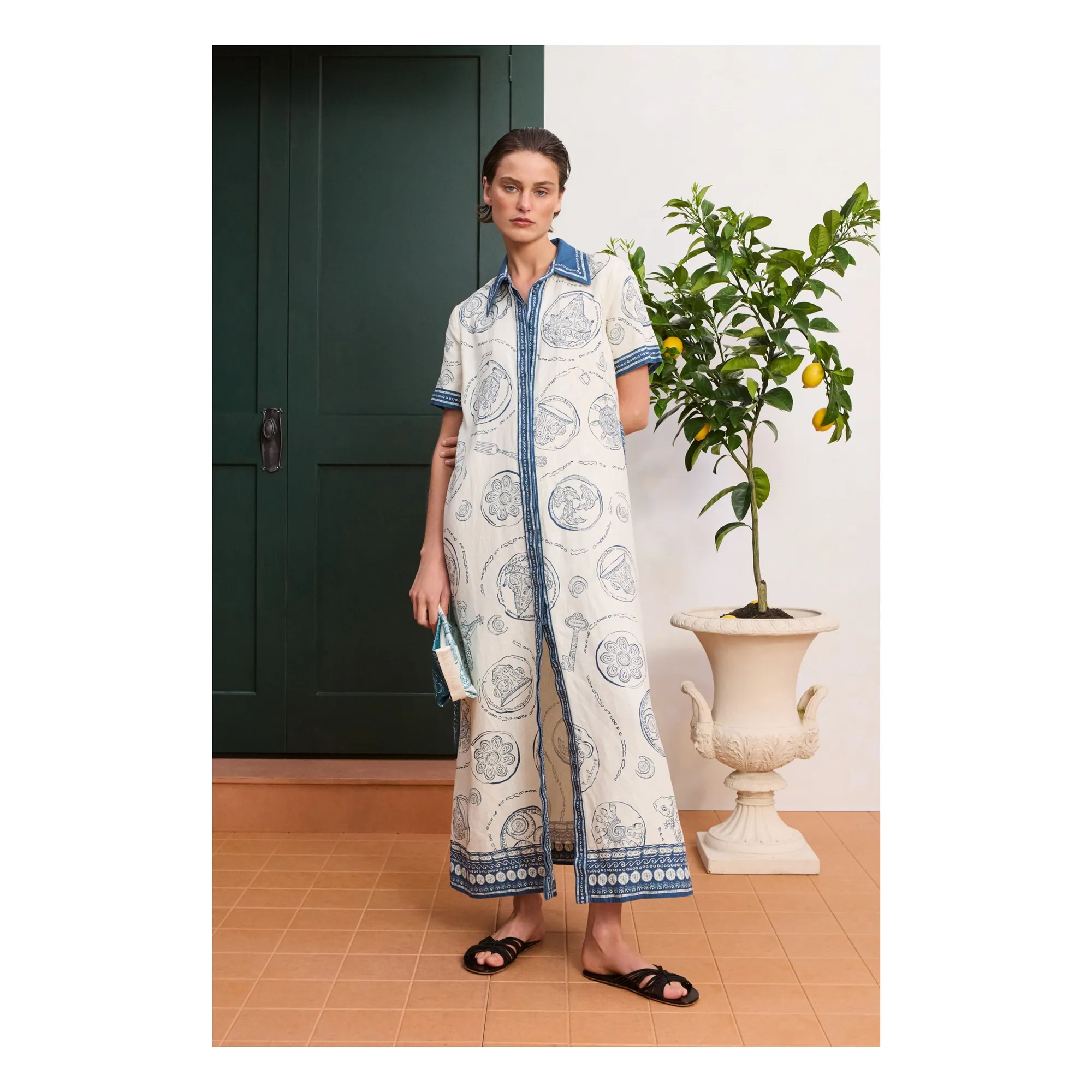 Robe Chemise Lucky Lin | Ivoire- Image produit n°1