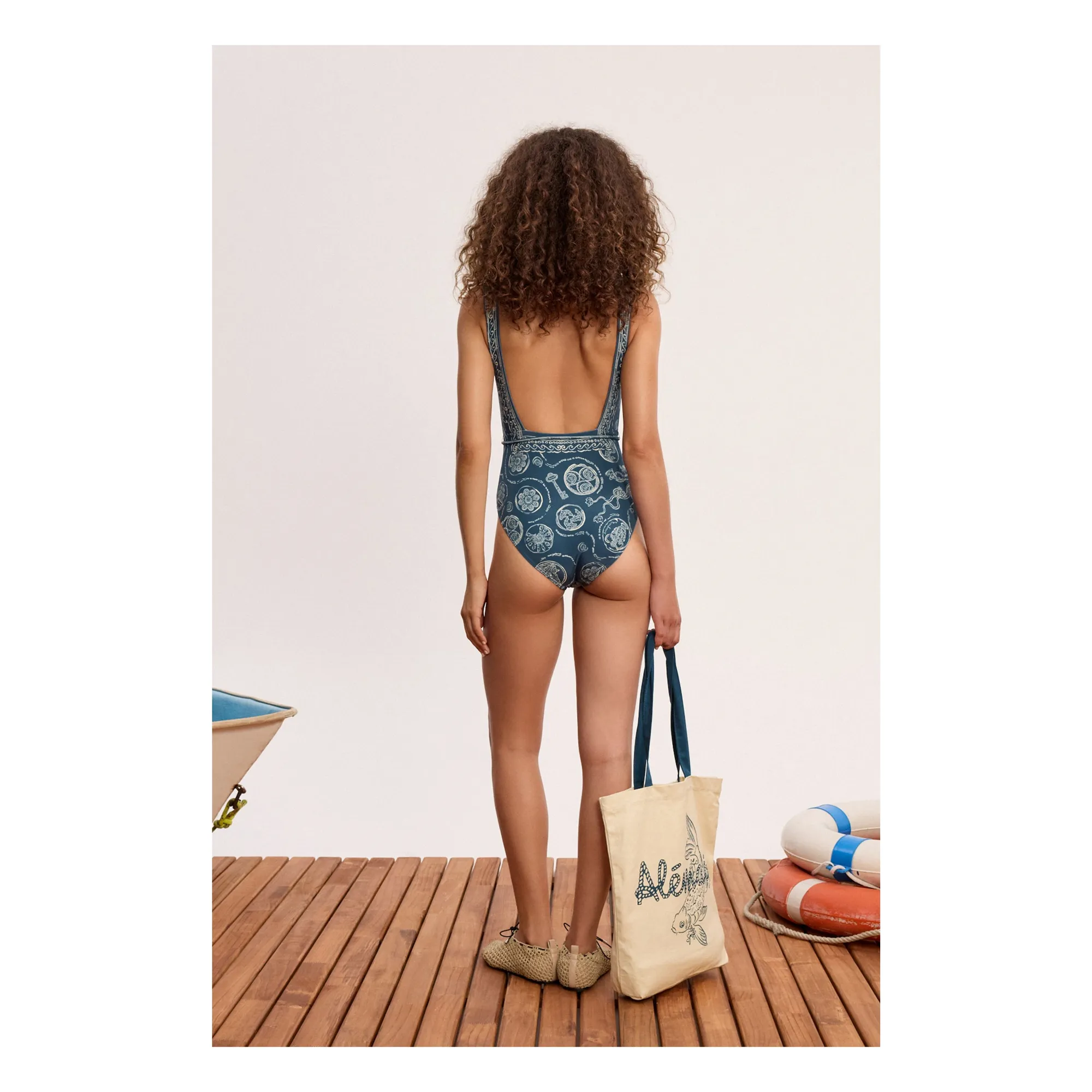 Maillot Une Pièce Lucky | Bleu- Image produit n°2
