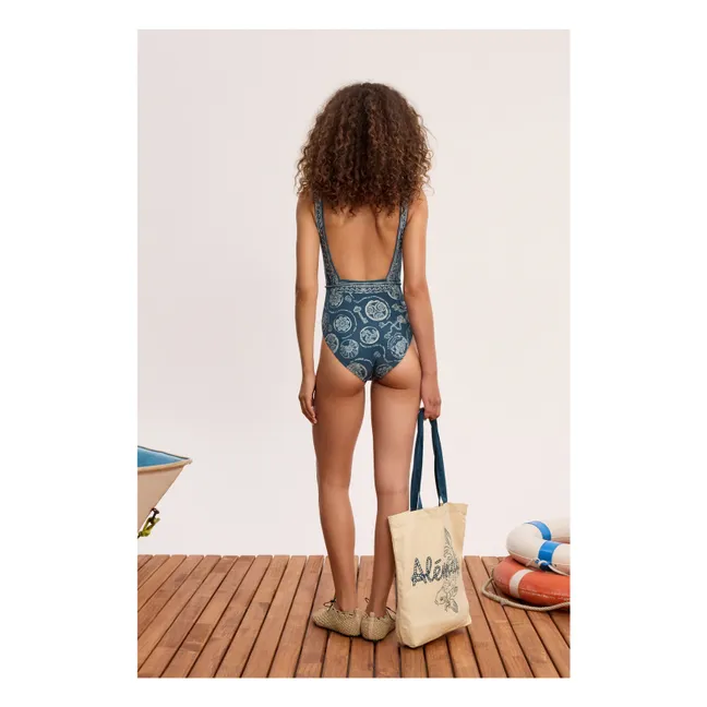Maillot Une Pièce Lucky | Bleu