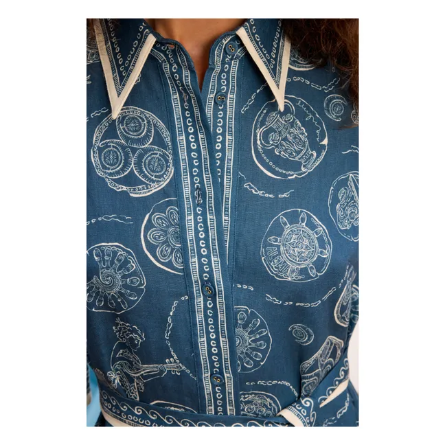 Robe Chemise Lucky Lin | Bleu
