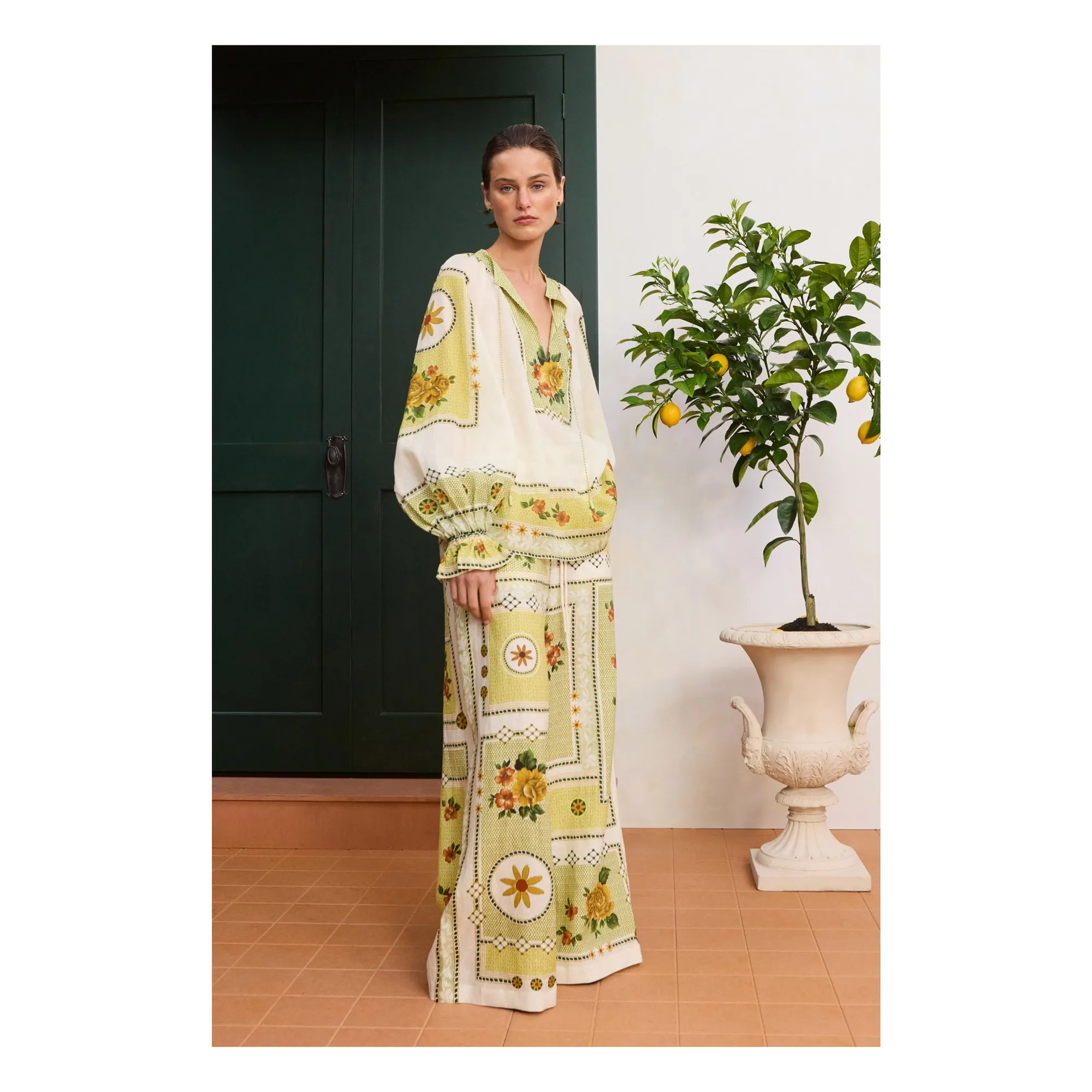 Pantalon Dixie Lin | Jaune- Image produit n°2