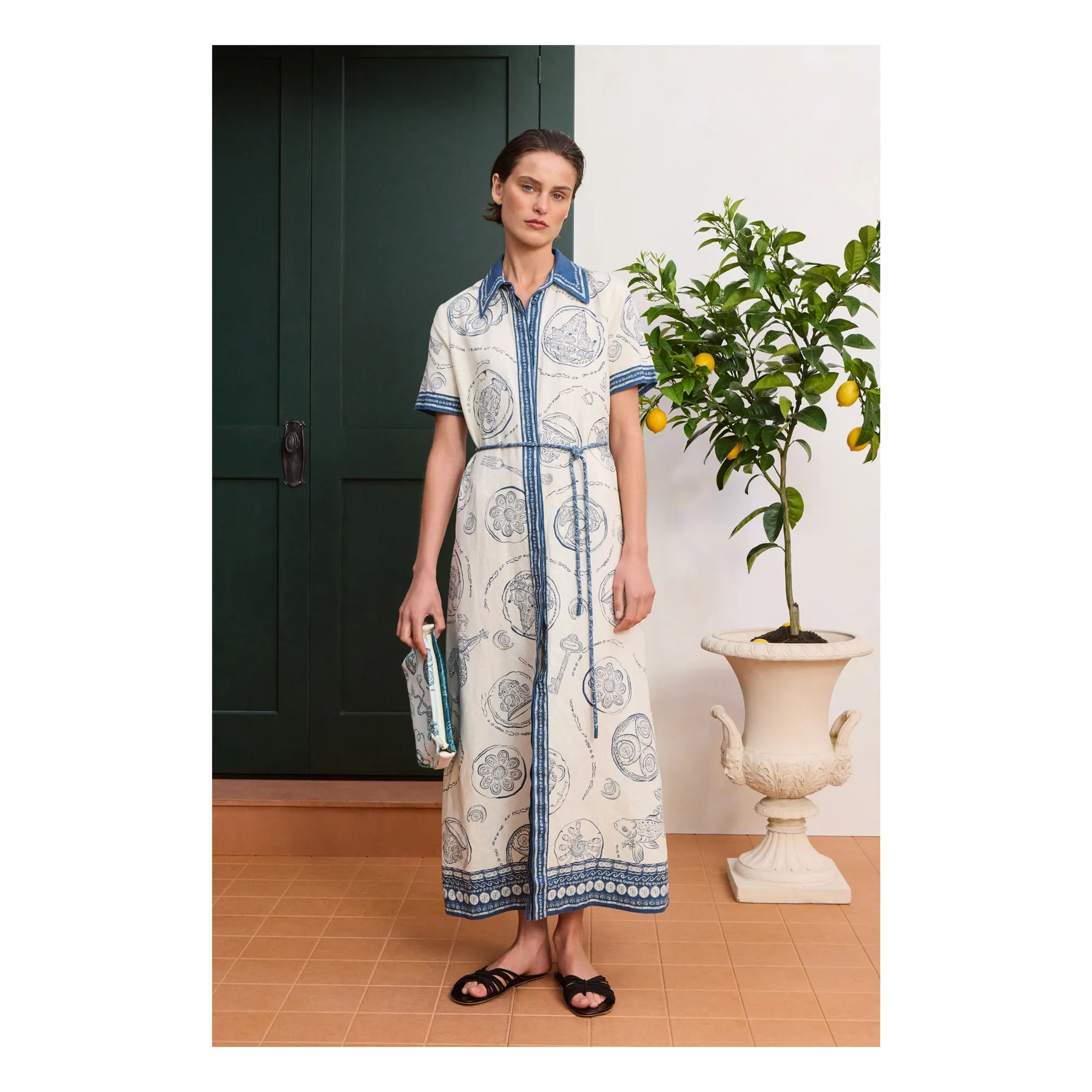 Robe Chemise Lucky Lin | Ivoire- Image produit n°4