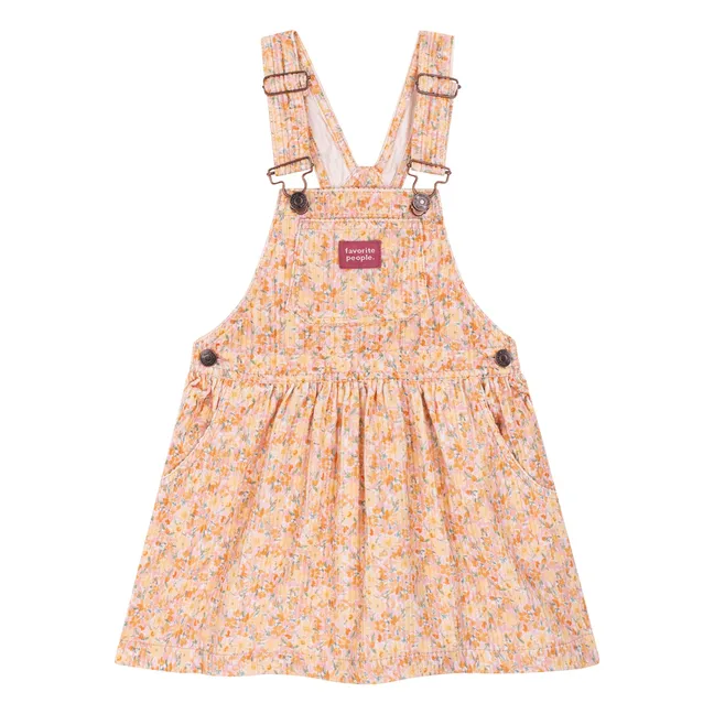 Robe Salopette Neighbors Fleurie | Jaune