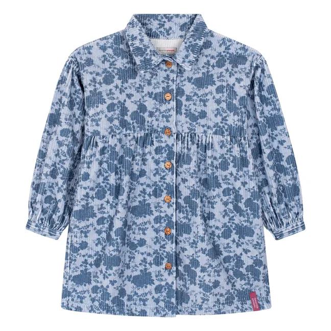 Robe Bakery Velours Côtelé | Bleu