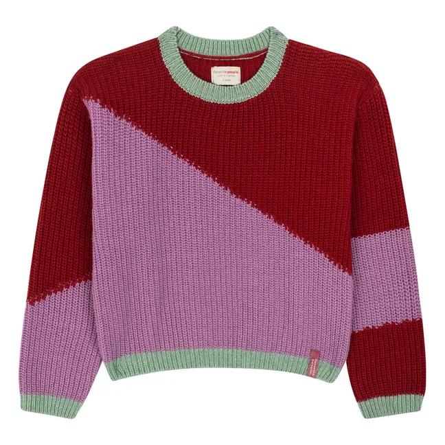 Pull Little Sister Laine et Cachemire | Rouge