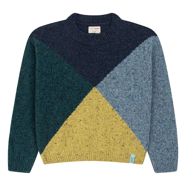 Pull Band Laine | Bleu
