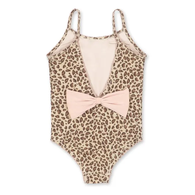 Maillot de Bain Kitty Léopard Fibres Recyclées | Beige