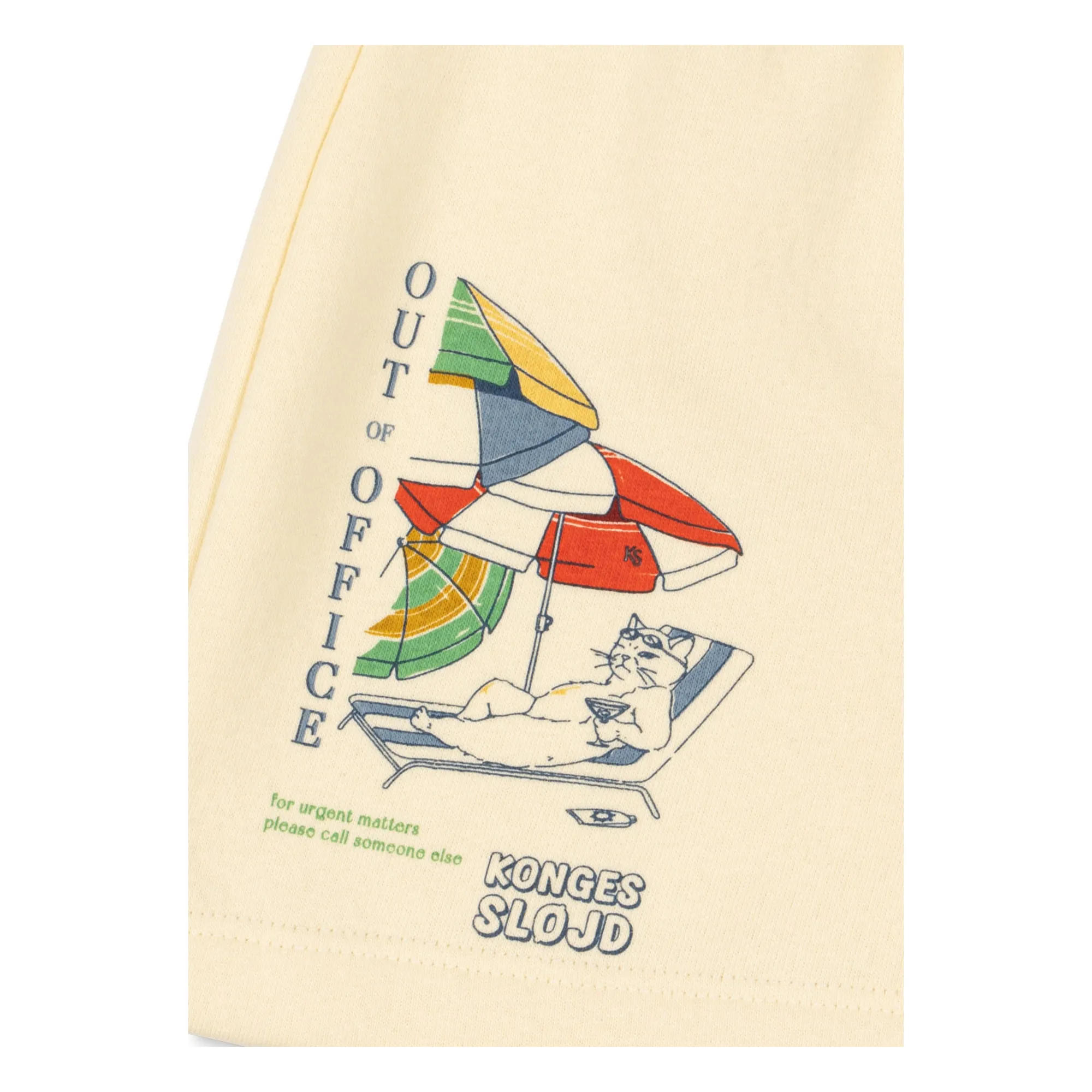 Short Lou Out Of Office Coton Bio | Jaune pâle- Image produit n°3
