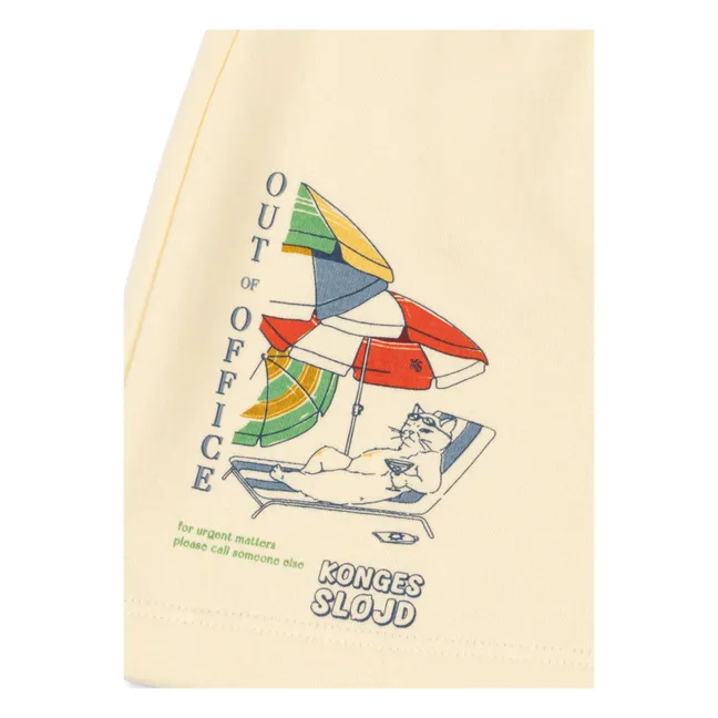Short Lou Out Of Office Coton Bio | Jaune pâle