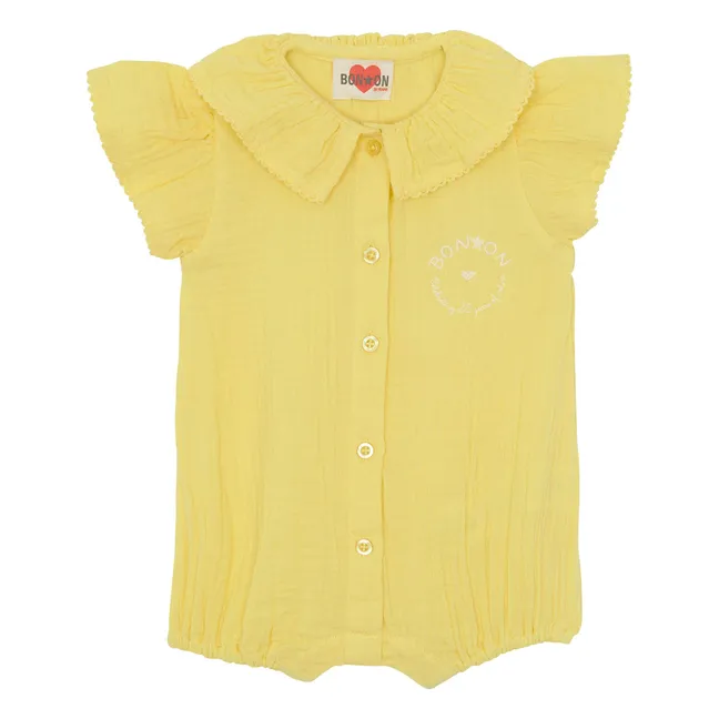 Barboteuse Col Claudine Norma Capsule 25 ans | Yellow