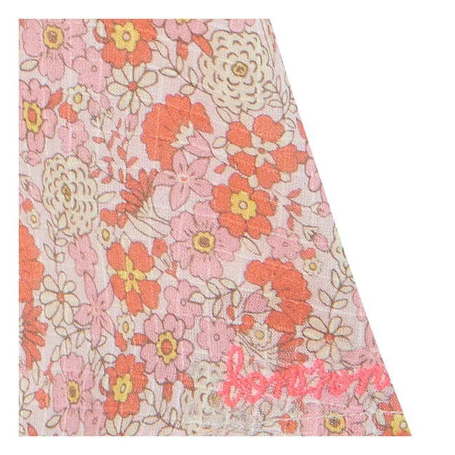 Robe Smockée Noisette Fleurie | Rose