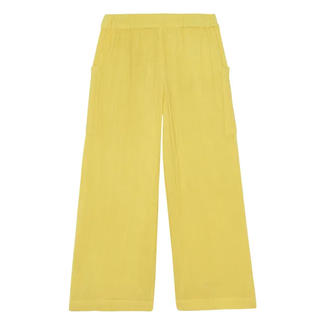 Pantalon Poches Lauren Gaze de Coton Capsule 25 ans | Jaune