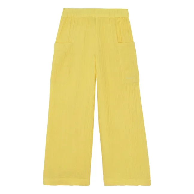 Pantalon Poches Lauren Gaze de Coton Capsule 25 ans | Jaune