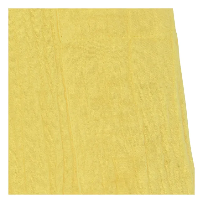 Pockets Pants Lauren Cotton Gauze Capsule 25 years | Yellow