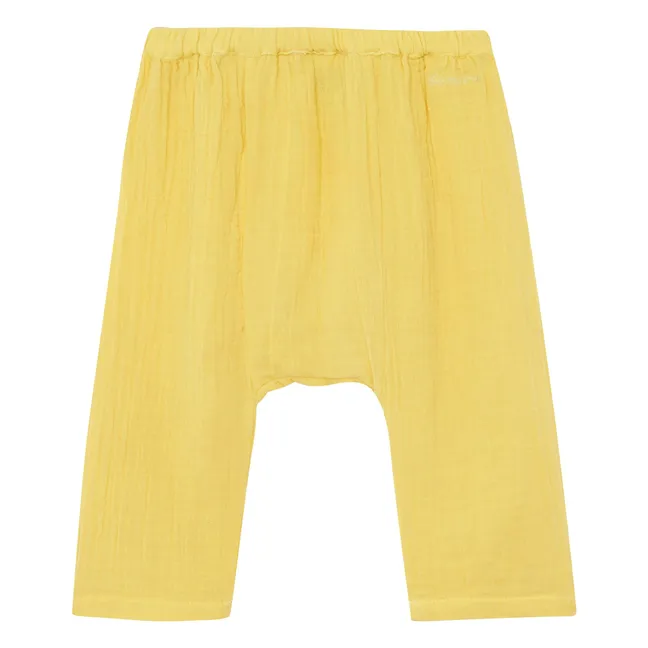 Pantalon Laos Gaze de Coton | Jaune