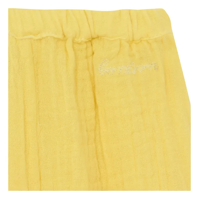Pantalon Laos Gaze de Coton Capsule 25 ans | Jaune